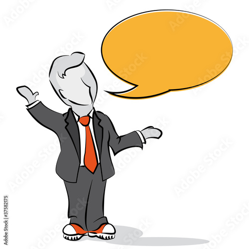 man talking