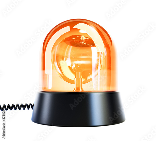 yellow flashing light