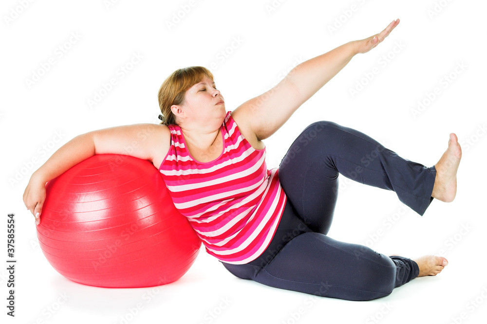 Fototapeta premium fat woman