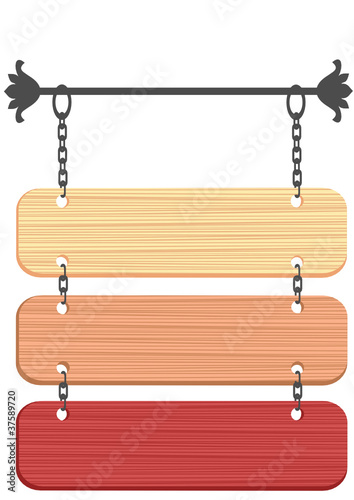 wooden sign