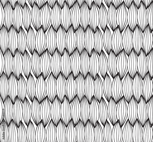 Seamless background of curled abstract waves