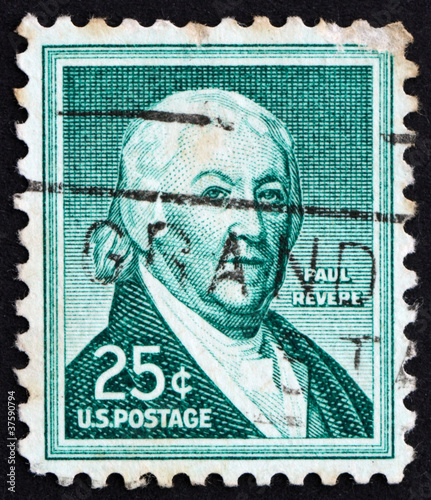 Postage stamp USA 1954 Paul Revere