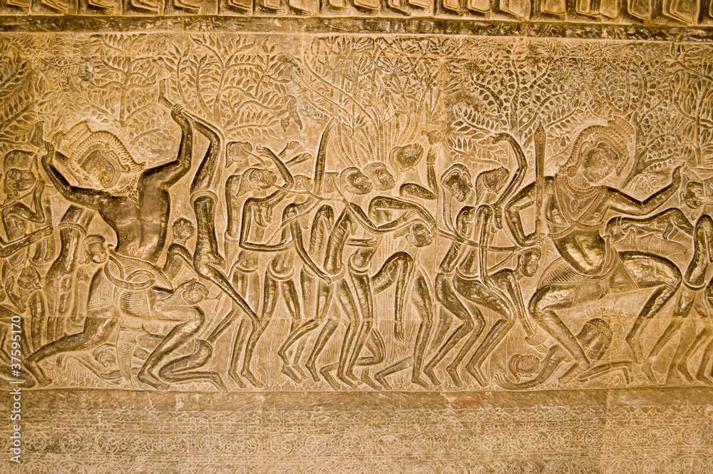 Hindu Hell Carving, Angkor Wat