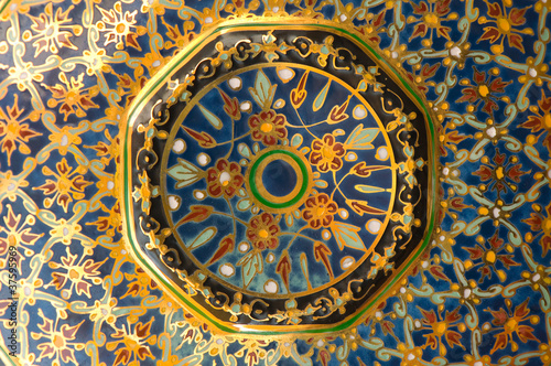 detail on ceramic plate