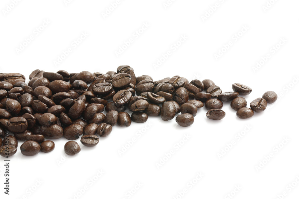 Coffee beans isolated in white background Coffee beans isolated in white background