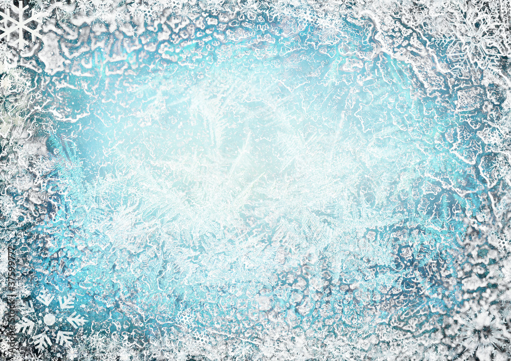 Fototapeta premium Frozen background