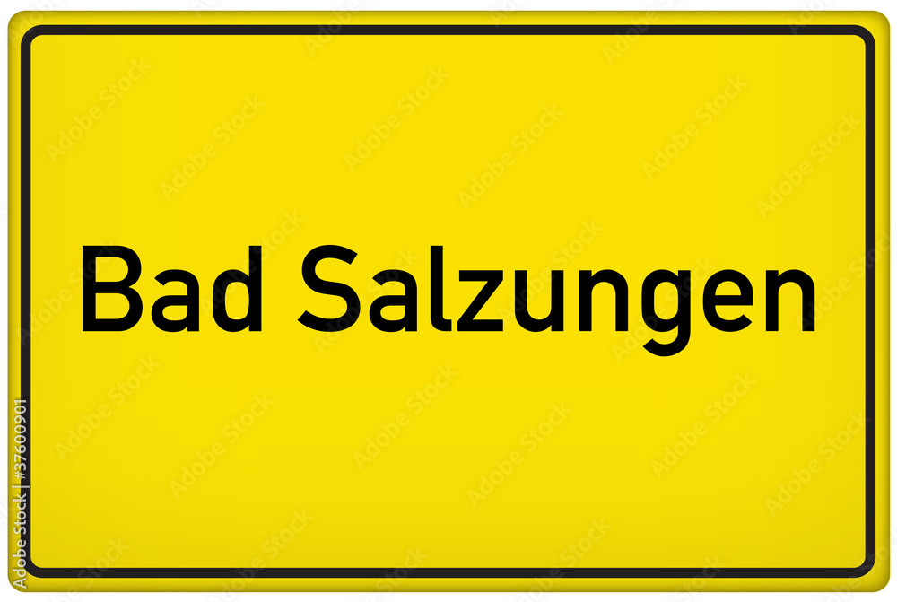 Ortseingangsschild Bad Salzungen Ortseingangsschild Bad Salzungen