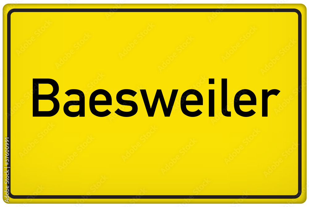 Ortseingangsschild der Stadt Baesweiler Ortseingangsschild der Stadt Baesweiler