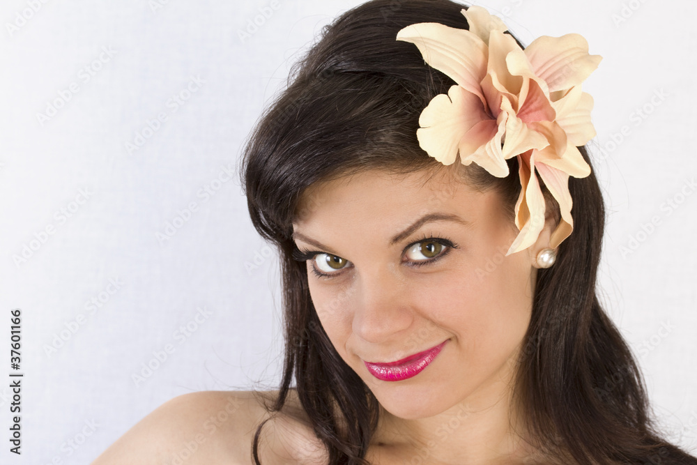 Portrait of a beautiful young woman. Portrait of a beautiful young woman.