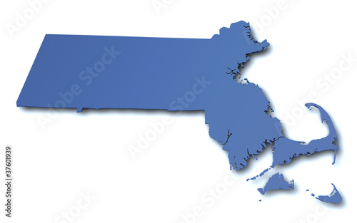 Karte von Massachusetts - USA