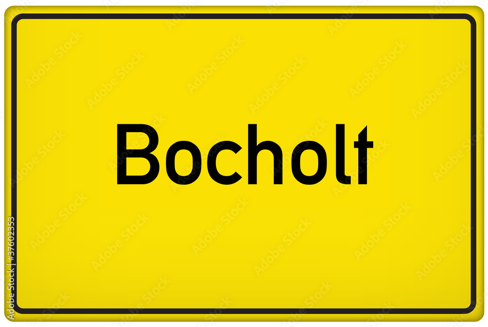 Ortseingangsschild der Stadt Bocholt Ortseingangsschild der Stadt Bocholt