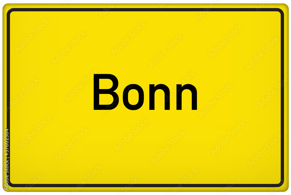 Ortseingangsschild der Stadt Bonn Ortseingangsschild der Stadt Bonn