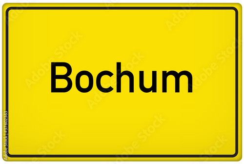 Ortseingangsschild der Stadt Bochum