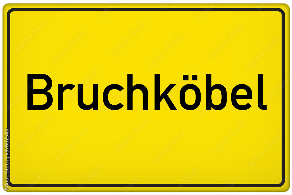 Ortseingangsschild der Stadt Bruchköbel Ortseingangsschild der Stadt Bruchköbel