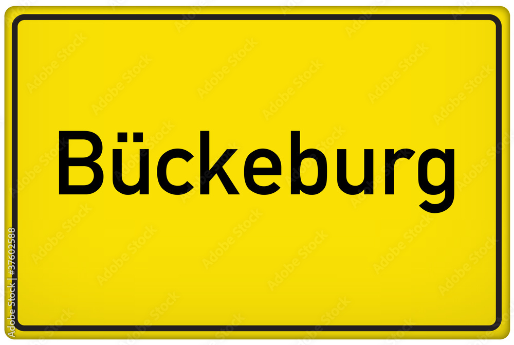 Ortseingangsschild der Stadt Bückeburg Ortseingangsschild der Stadt Bückeburg