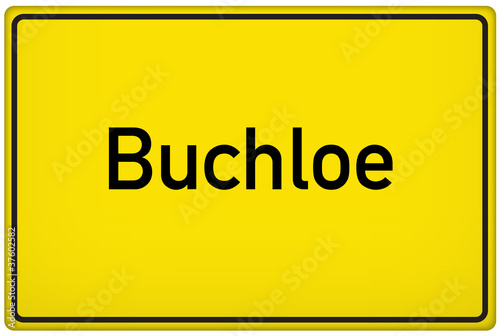 Ortseingangsschild der Stadt Buchloe