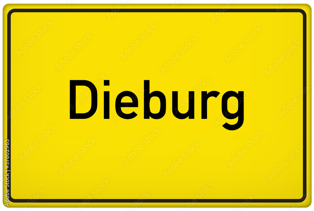 Ortseingangsschild der Stadt Dieburg Ortseingangsschild der Stadt Dieburg