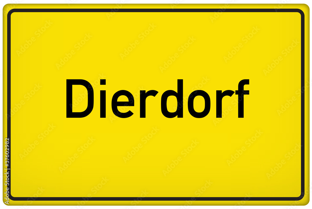 Ortseingangsschild der Stadt Dierdorf Ortseingangsschild der Stadt Dierdorf