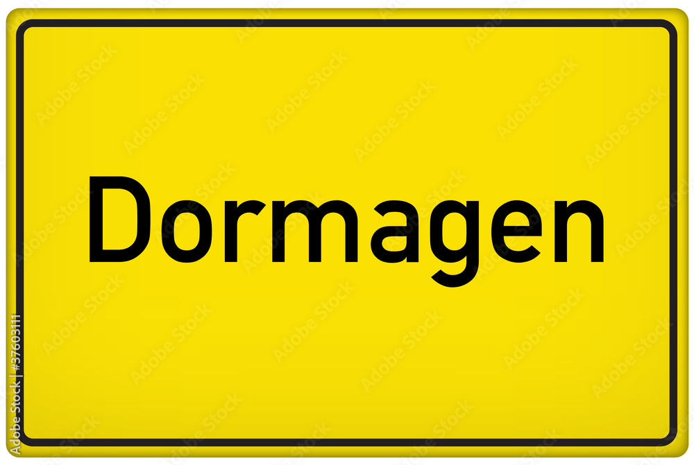 Ortseingangsschild der Stadt Dormagen Ortseingangsschild der Stadt Dormagen