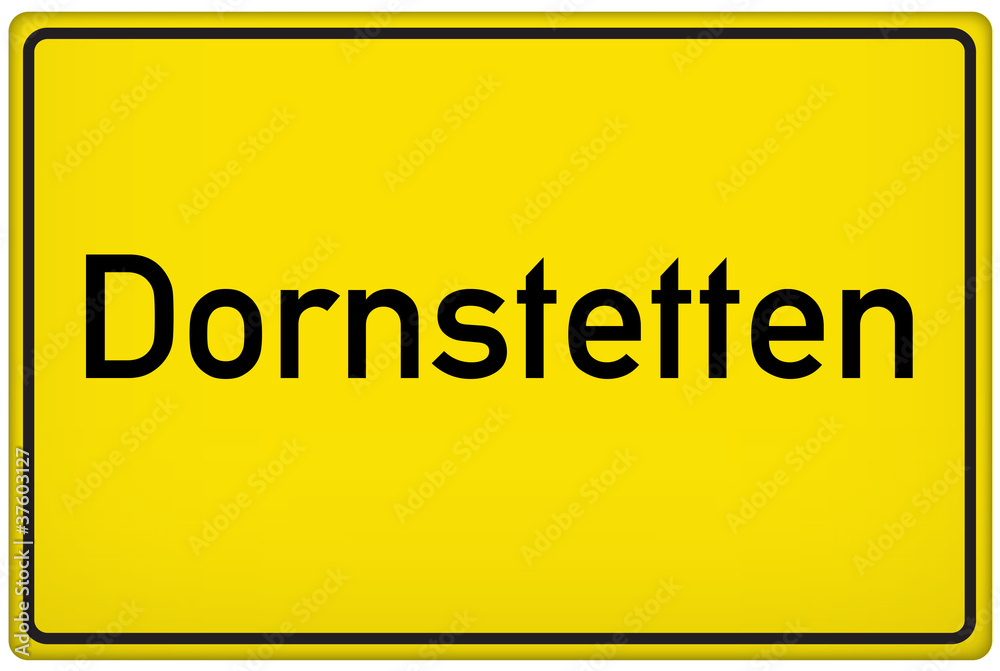 Ortseingangsschild der Stadt Dornstetten Ortseingangsschild der Stadt Dornstetten