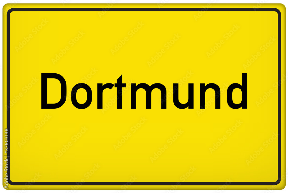 Ortseingangsschild der Stadt Dortmund Ortseingangsschild der Stadt Dortmund
