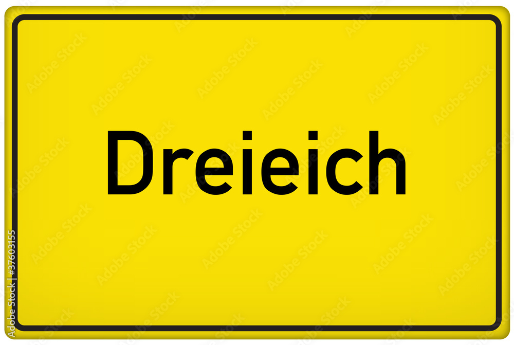 Ortseingangsschild der Stadt Dreieich Ortseingangsschild der Stadt Dreieich