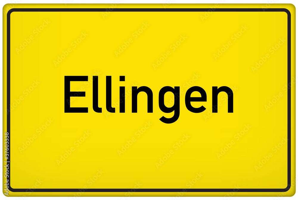 Ortseingangsschild der Stadt Ellingen Ortseingangsschild der Stadt Ellingen