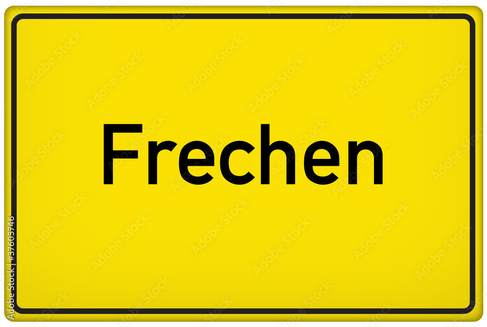 Ortseingangsschild der Stadt Frechen Ortseingangsschild der Stadt Frechen