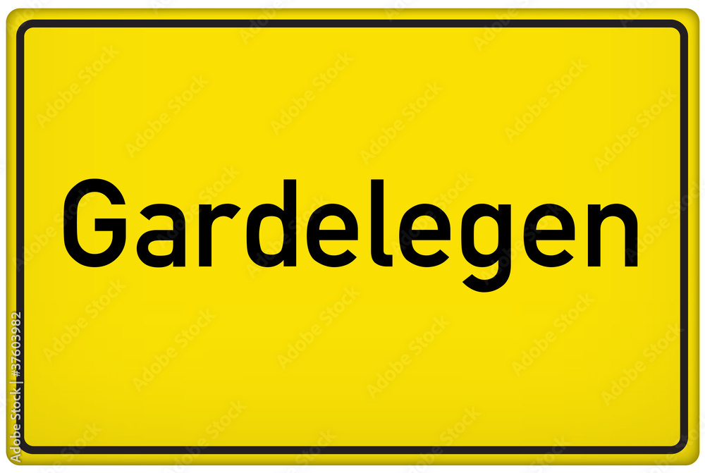 Ortseingangsschild der Stadt Gardelegen Ortseingangsschild der Stadt Gardelegen