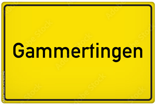 Принти на полотні Ortseingangsschild der Stadt Gammertingen