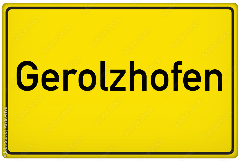 Ortseingangsschild der Stadt Gerolzhofen Ortseingangsschild der Stadt Gerolzhofen