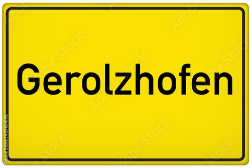 Ortseingangsschild der Stadt Gerolzhofen