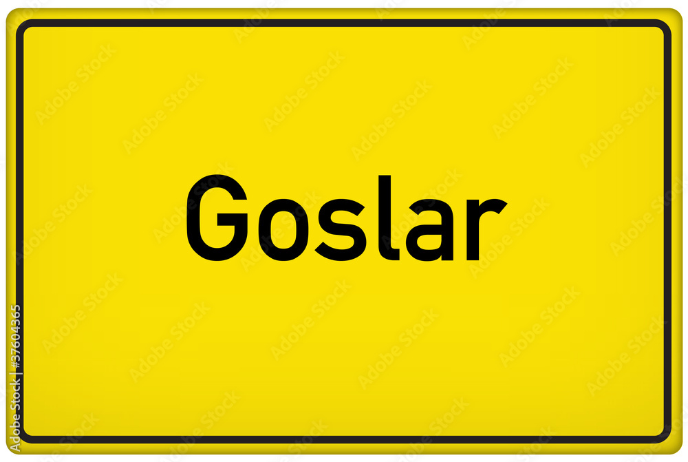 Ortseingangsschild der Stadt Goslar Ortseingangsschild der Stadt Goslar