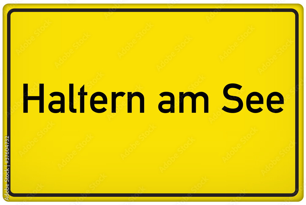 Ortseingangsschild der Stadt Haltern am See Ortseingangsschild der Stadt Haltern am See