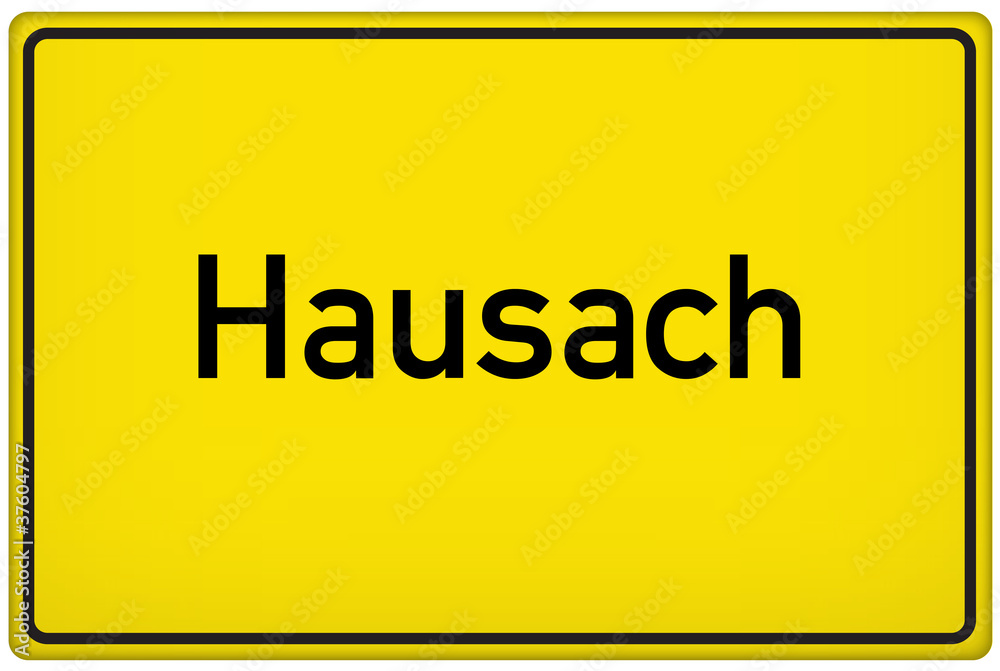 Ortseingangsschild der Stadt Hausach Ortseingangsschild der Stadt Hausach