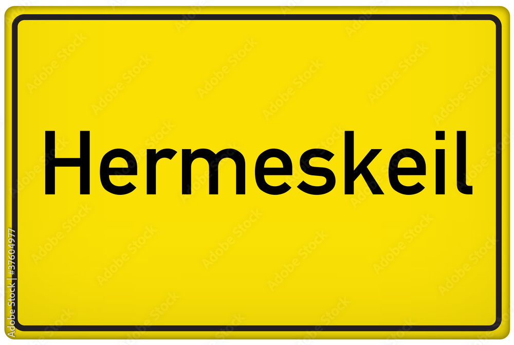 Ortseingangsschild der Stadt Hermeskeil Ortseingangsschild der Stadt Hermeskeil