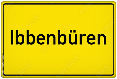 Ortseingangsschild der Stadt Ibbenbüren
