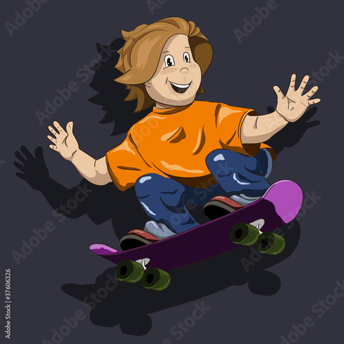 boy on a skateboard