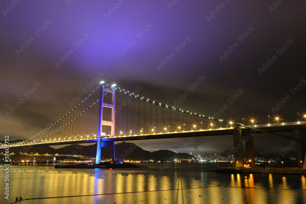 Tsing Ma Bridge in Hong Kong
