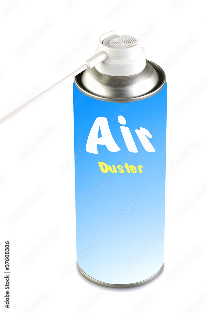 Air duster on the white background