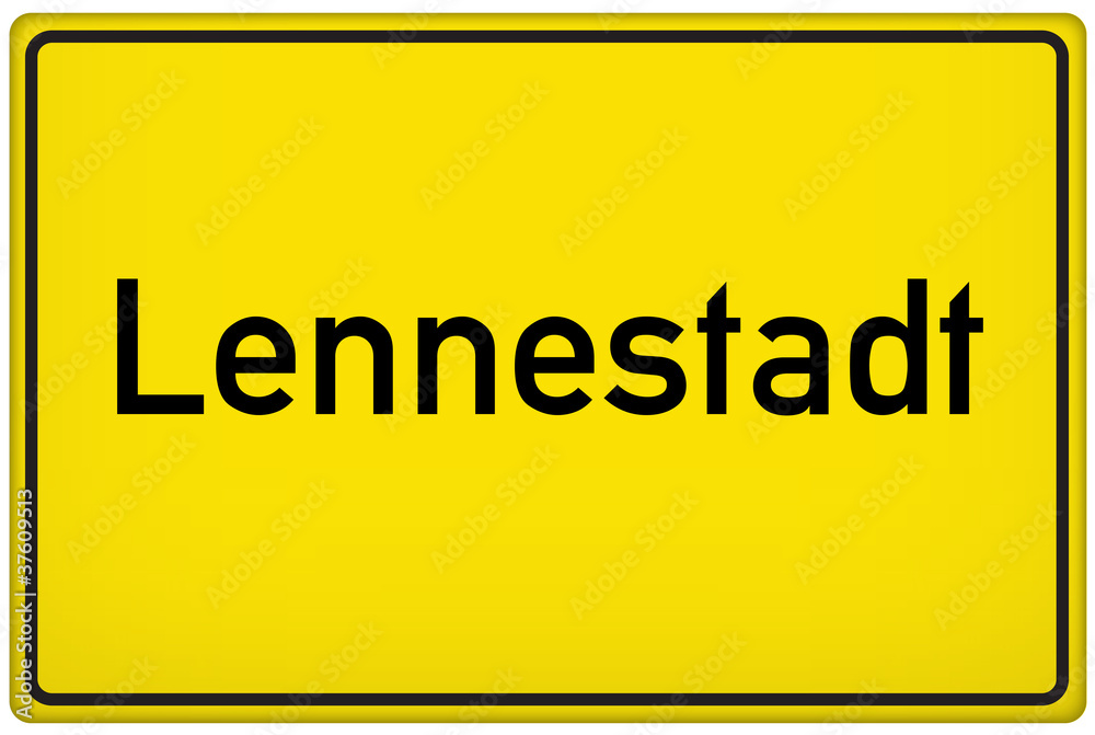 Ortseingangsschild der Stadt Lennestadt Ortseingangsschild der Stadt Lennestadt