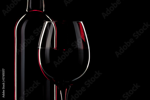 Foto vin bouteille verre