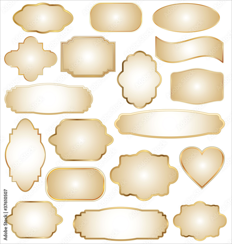 Set of Ornate Vector Frames Set of Ornate Vector Frames