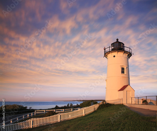 The Nobska Point Light, Woods Hole, Cape Cod Massachusetts photo