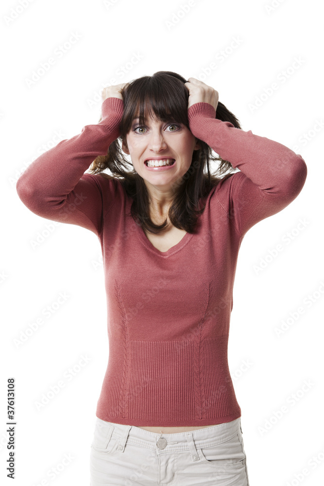 Pulling hair in despair Pulling hair in despair