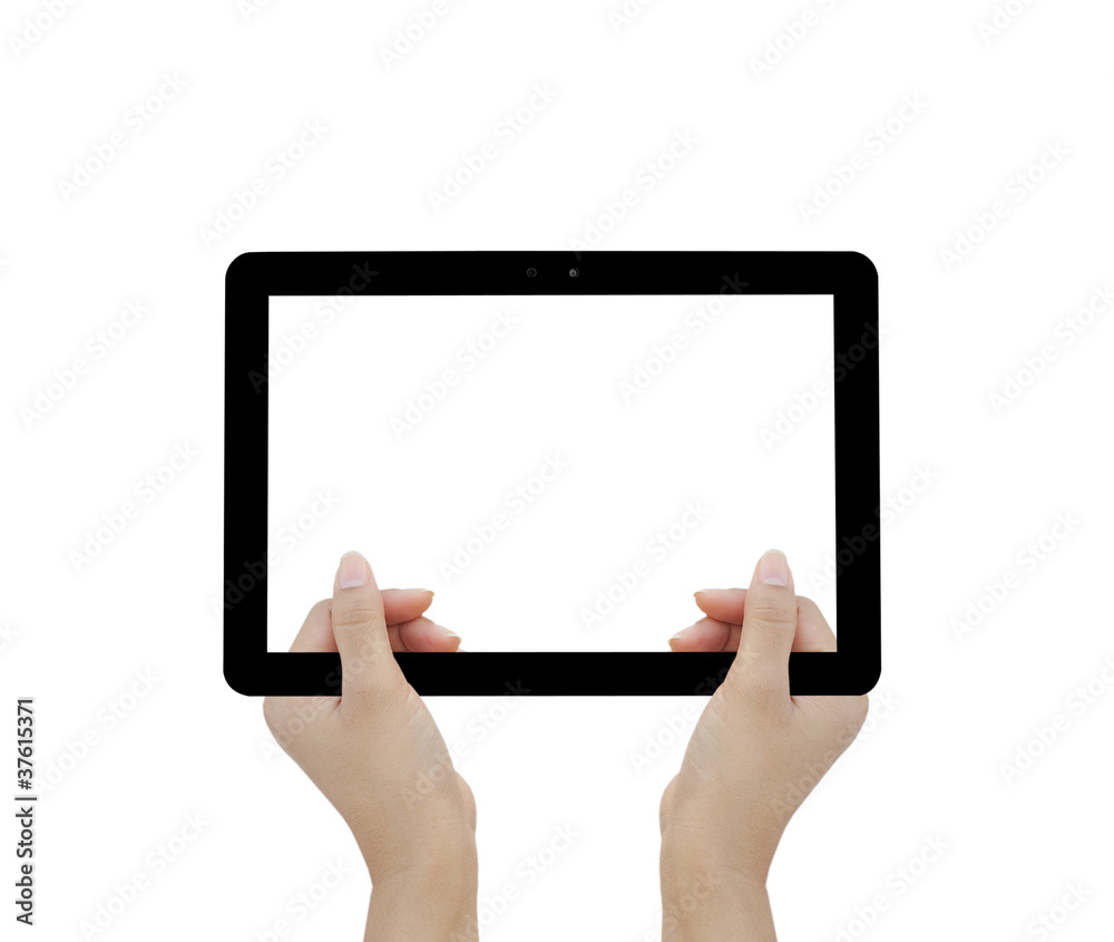 touch tablet computer isolated on white background touch tablet computer isolated on white background