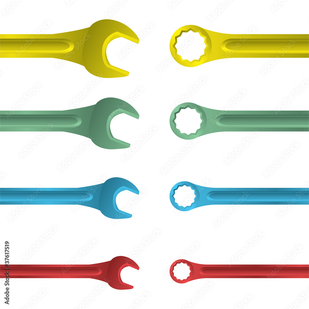 color steel spanners