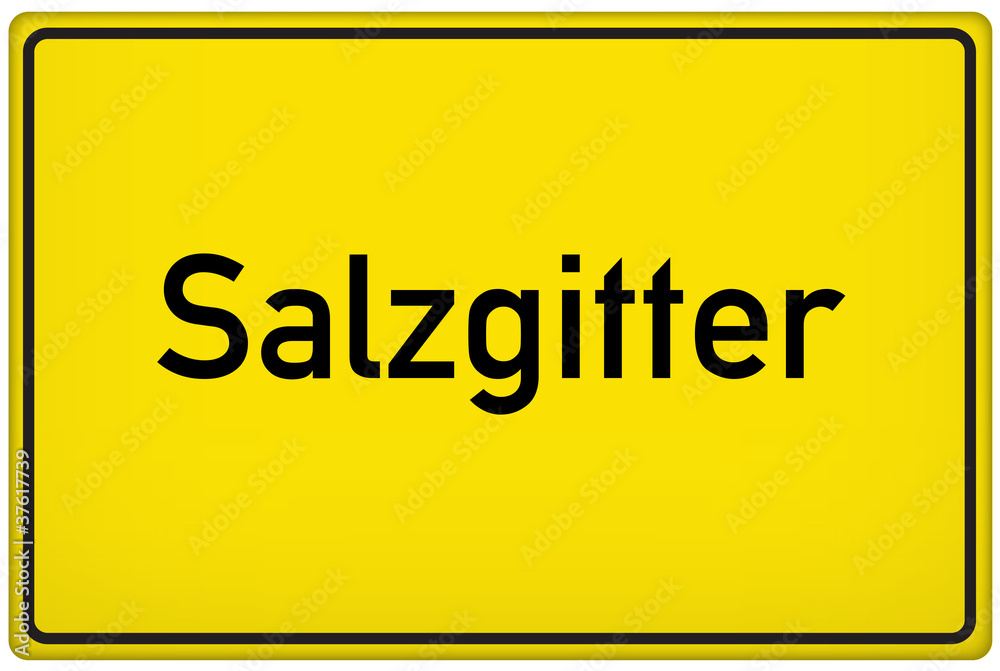Fototapeta premium Salzgitter, Ortsschild