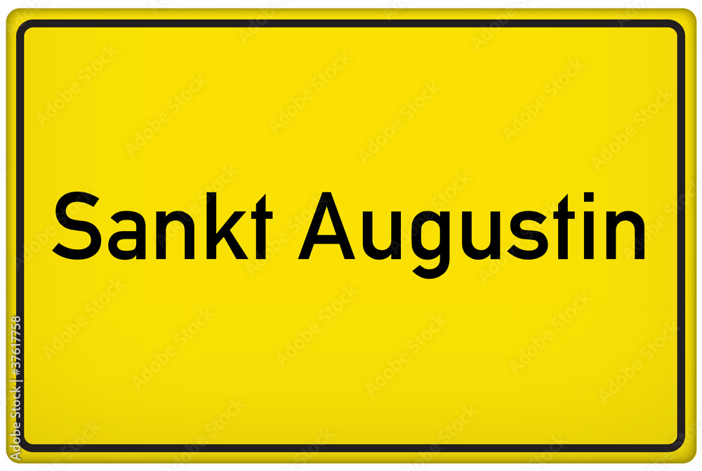 Ortseingangsschild der Stadt Sankt Augustin Ortseingangsschild der Stadt Sankt Augustin