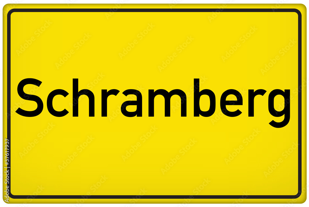 Ortseingangsschild der Stadt Schramberg Ortseingangsschild der Stadt Schramberg